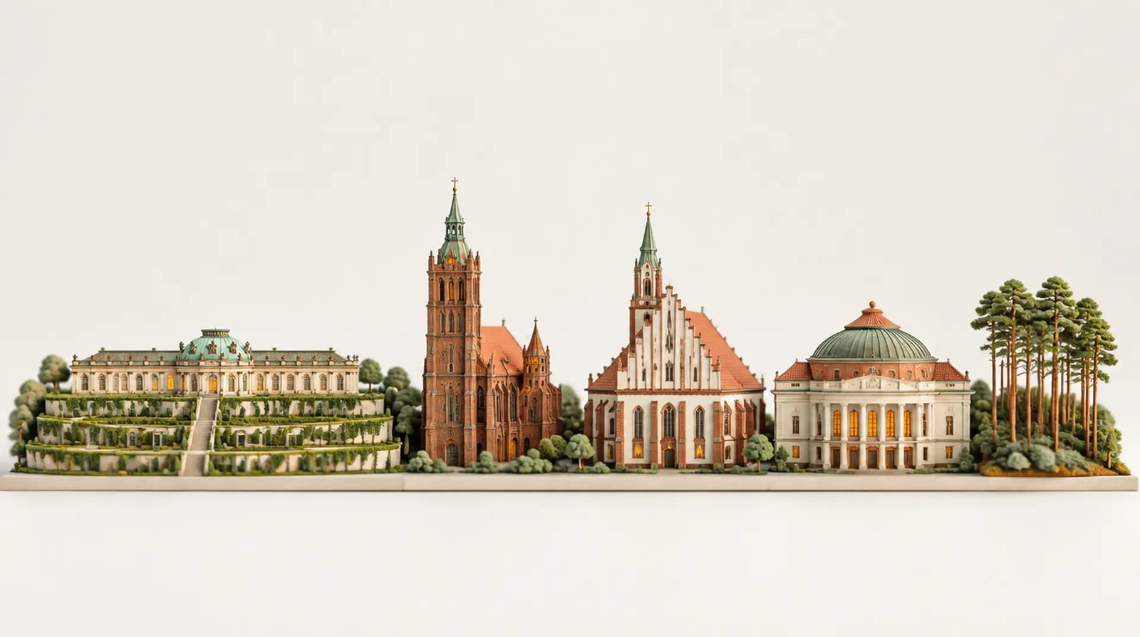 Modell mit Wahrzeichen von Brandenburg